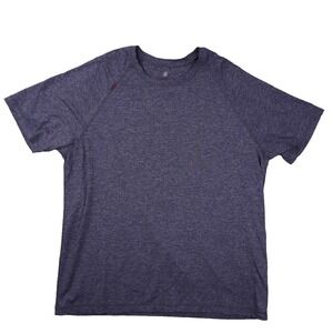 Rhone Short Sleeve Activewear Shirt Men's XXL Heather Blue Performance Training